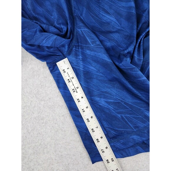 Under Armour Men's Printed 9" Shorts Blue/Black Basketball Workout Neon Medium - Picture 4 of 10